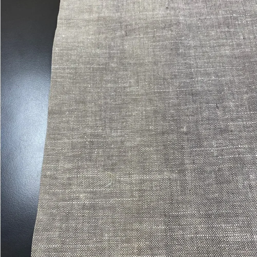 Pottery Barn Emery Linen Curtain 2 Panels 3in1 Flax/Taupe 50x84 Light Filtering